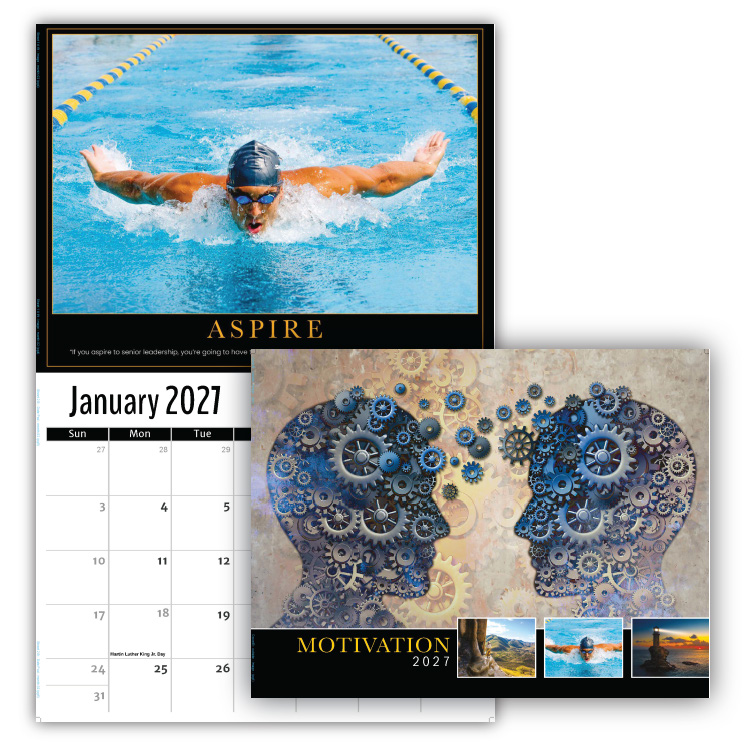 2027 Motivational Posters wall calendar