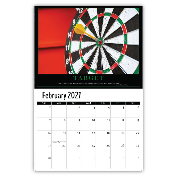 2027 Motivational Posters wall calendar