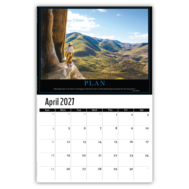 2027 Motivational Posters wall calendar