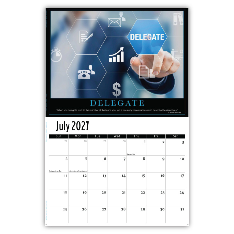 2027 Motivational Posters wall calendar