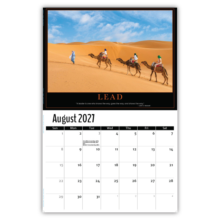 2027 Motivational Posters wall calendar