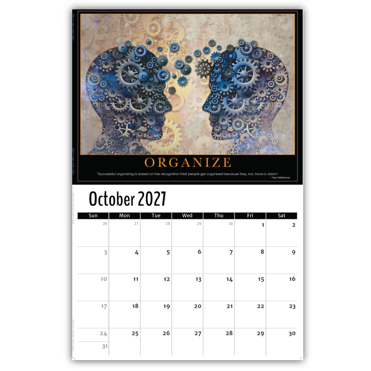 2027 Motivational Posters wall calendar