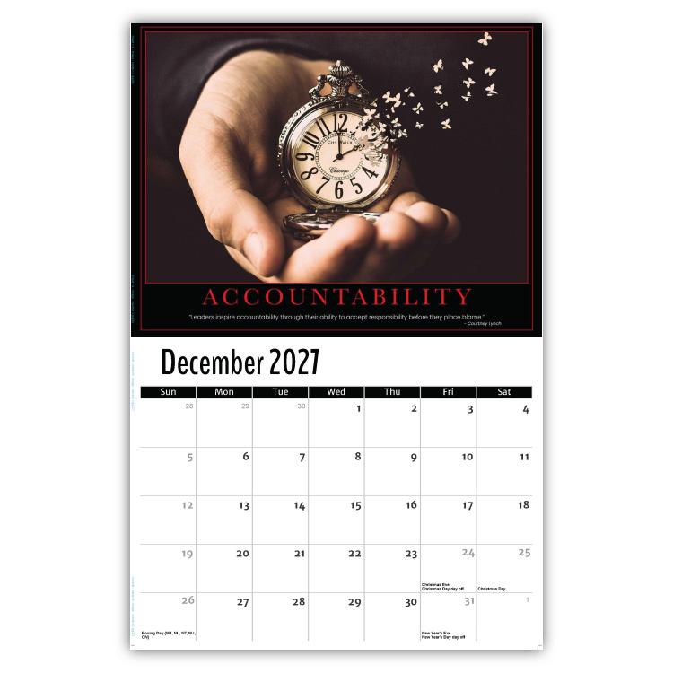 2027 Motivational Posters wall calendar