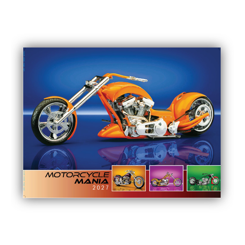 2027 Motorcycle Mania wall calendar