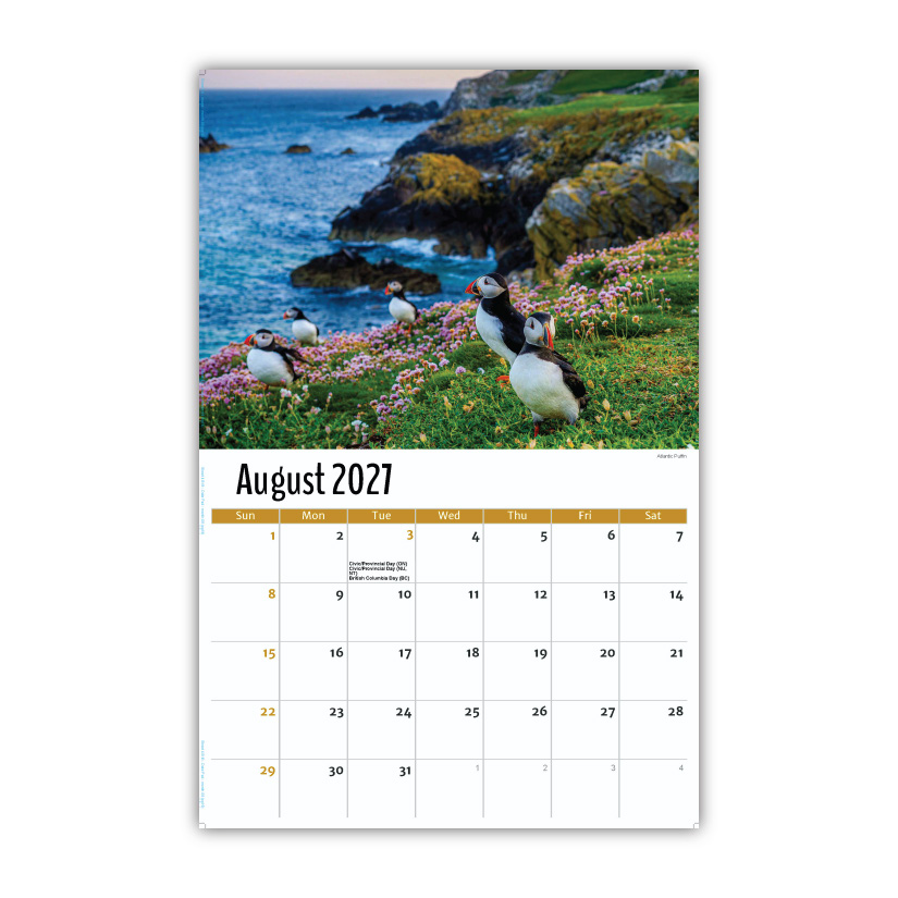 2027 Wall Calendar - North American Wildlife
