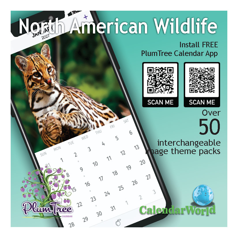 2027 Wall Calendar - North American Wildlife