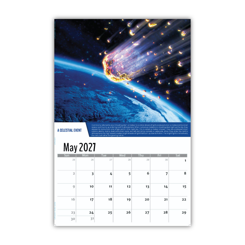 2027 Planet Earth Wall Calendar