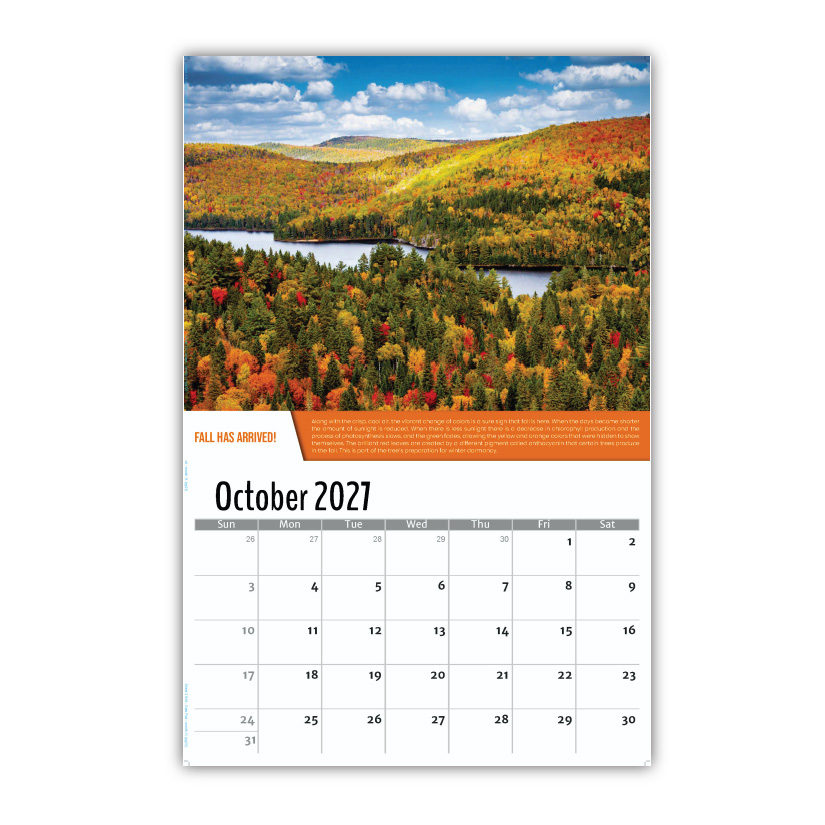 2027 Planet Earth Wall Calendar