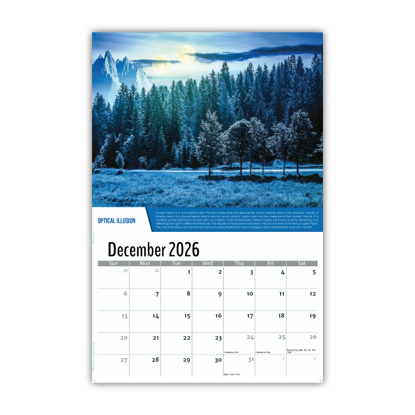 2027 Planet Earth Wall Calendar