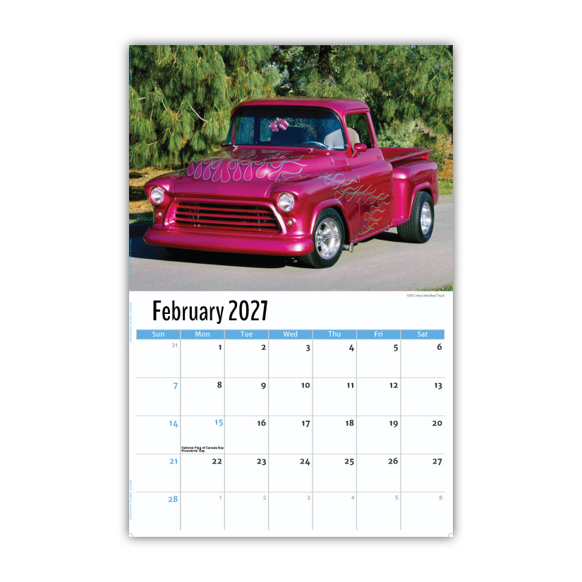 2027 Wall Calendar - Pumped-Up Pickups