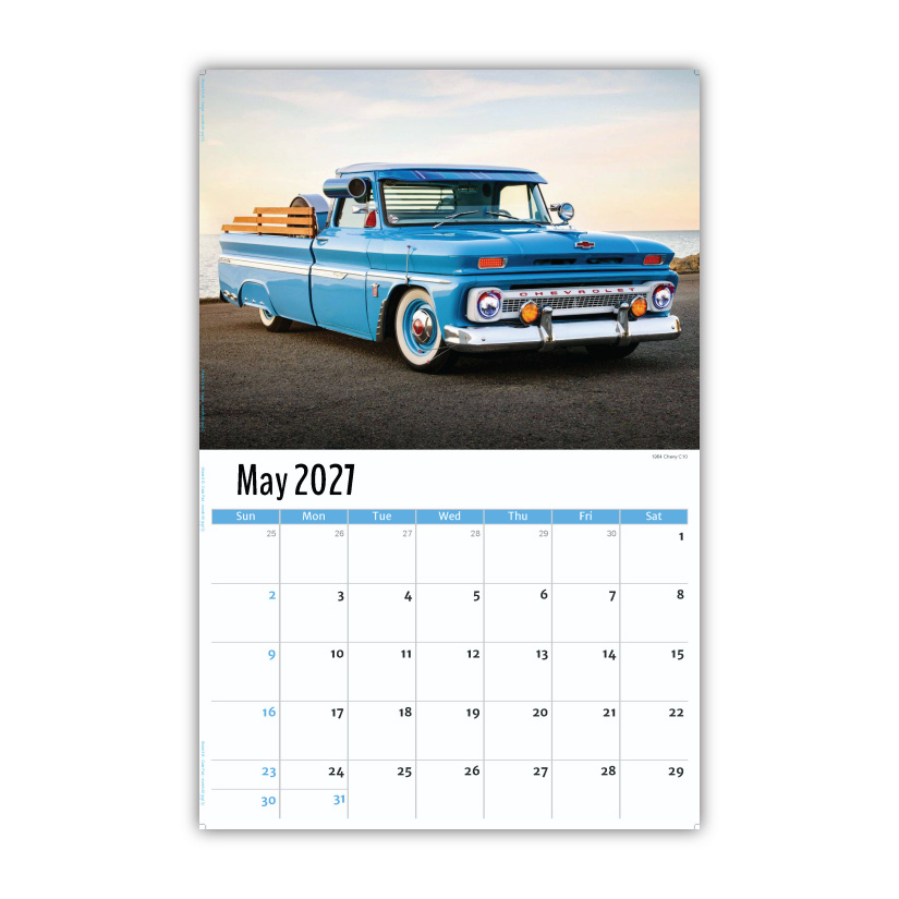 2027 Wall Calendar - Pumped-Up Pickups