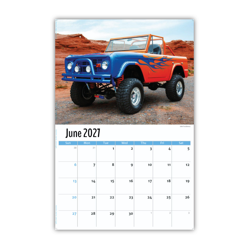 2027 Wall Calendar - Pumped-Up Pickups