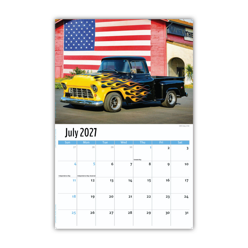 2027 Wall Calendar - Pumped-Up Pickups