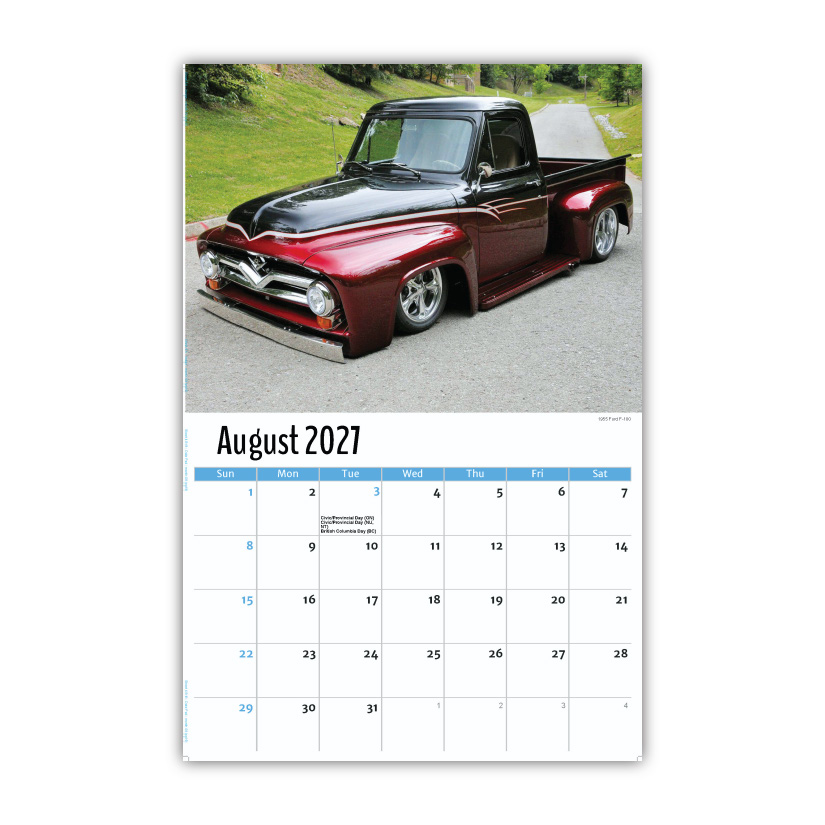 2027 Wall Calendar - Pumped-Up Pickups