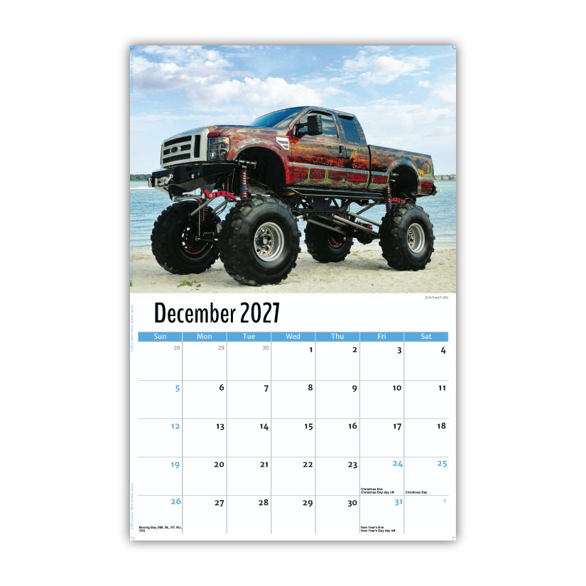 2027 Wall Calendar - Pumped-Up Pickups