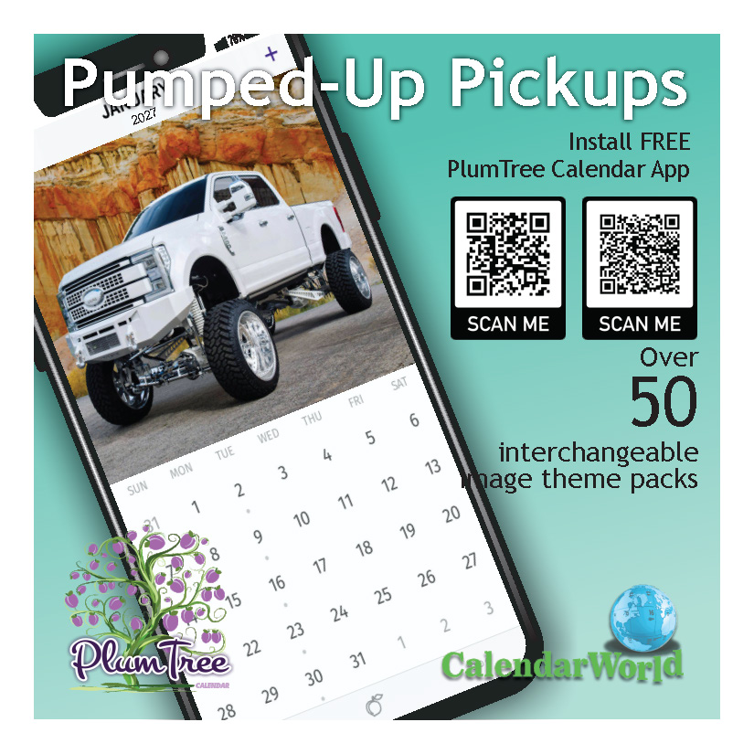 2027 Wall Calendar - Pumped-Up Pickups