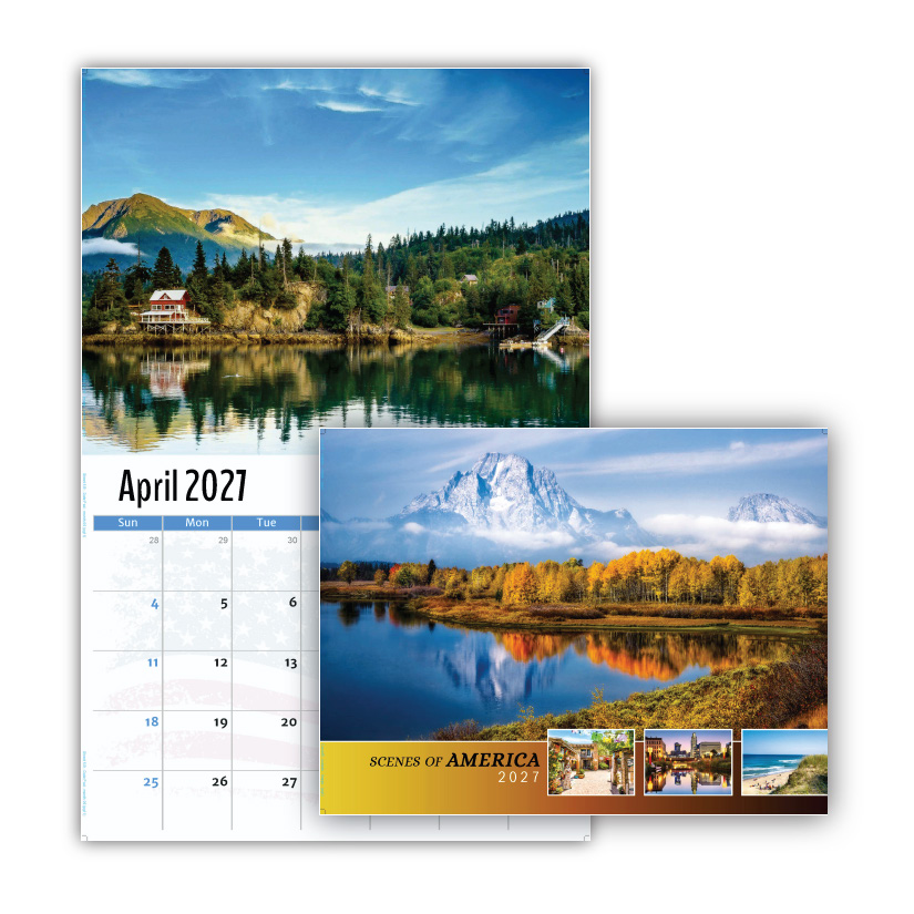 2027 Wall Calendar - Scenes of America