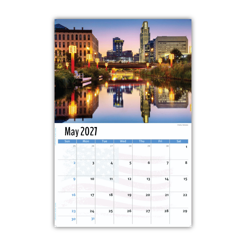 2027 Wall Calendar - Scenes of America