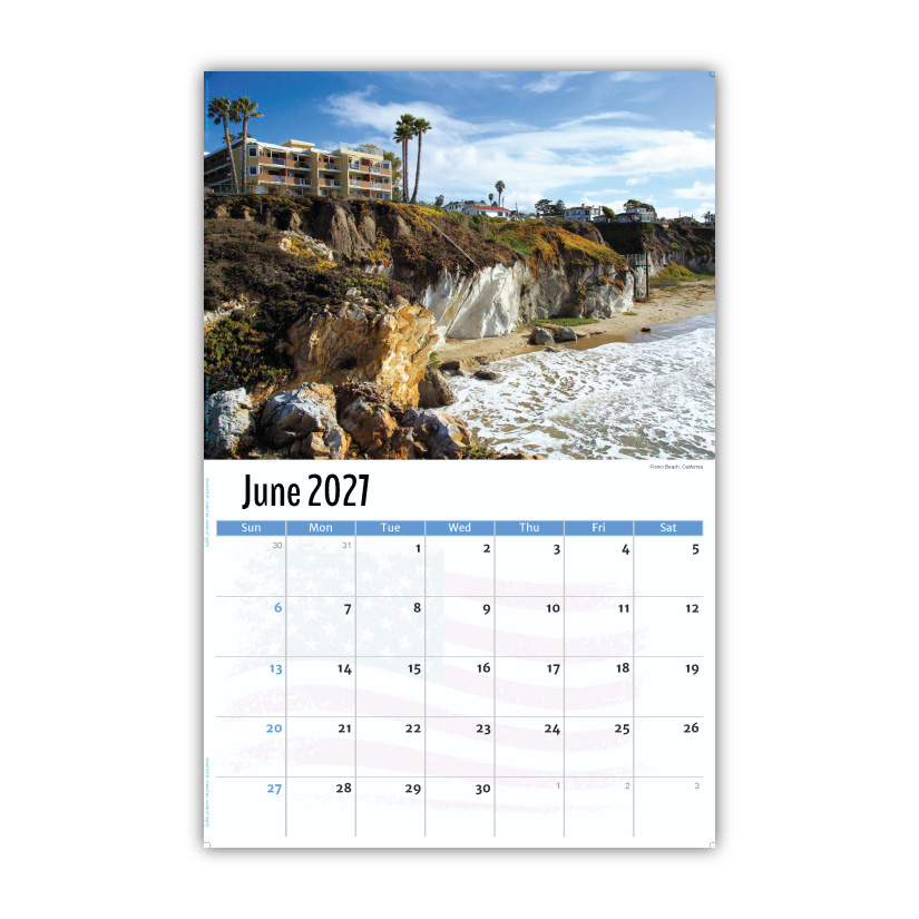 2027 Wall Calendar - Scenes of America