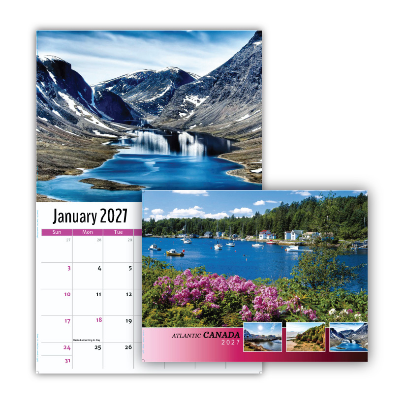 2027 Wall Calendar - Scenes of Atlantic Canada