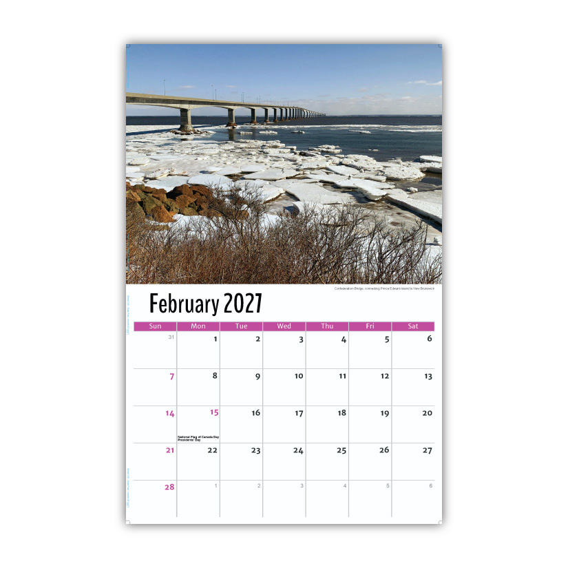2027 Wall Calendar - Scenes of Atlantic Canada
