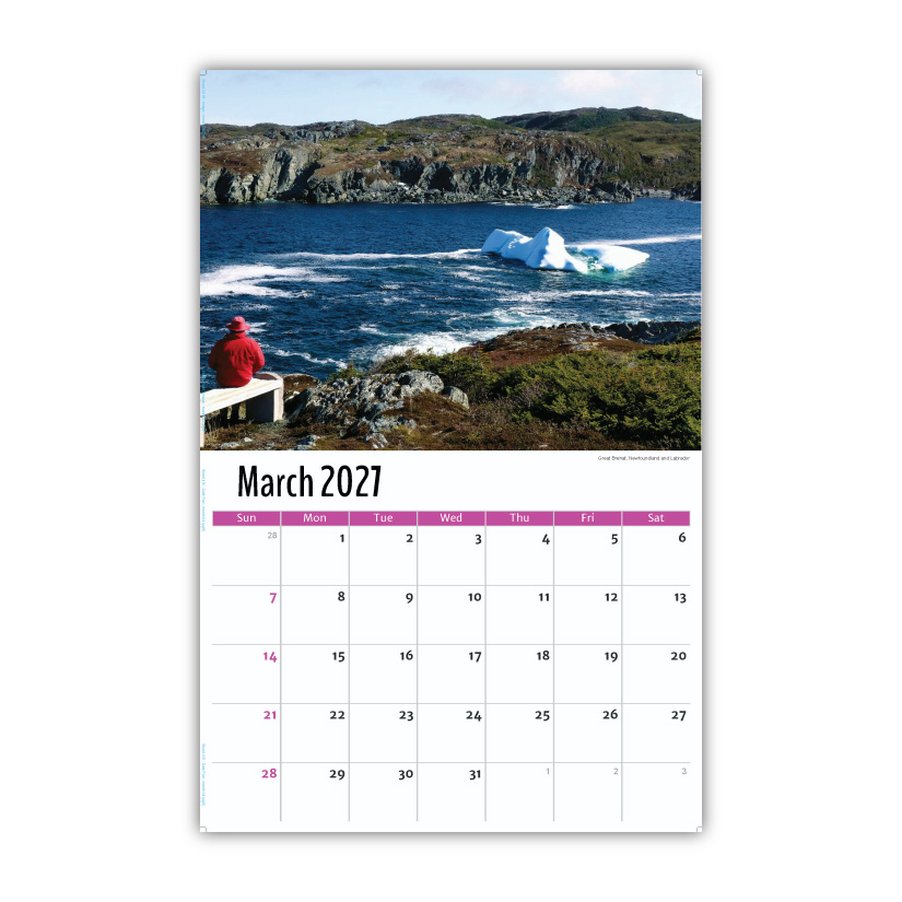 2027 Wall Calendar - Scenes of Atlantic Canada