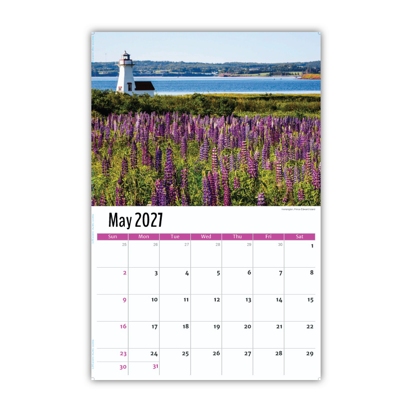 2027 Wall Calendar - Scenes of Atlantic Canada