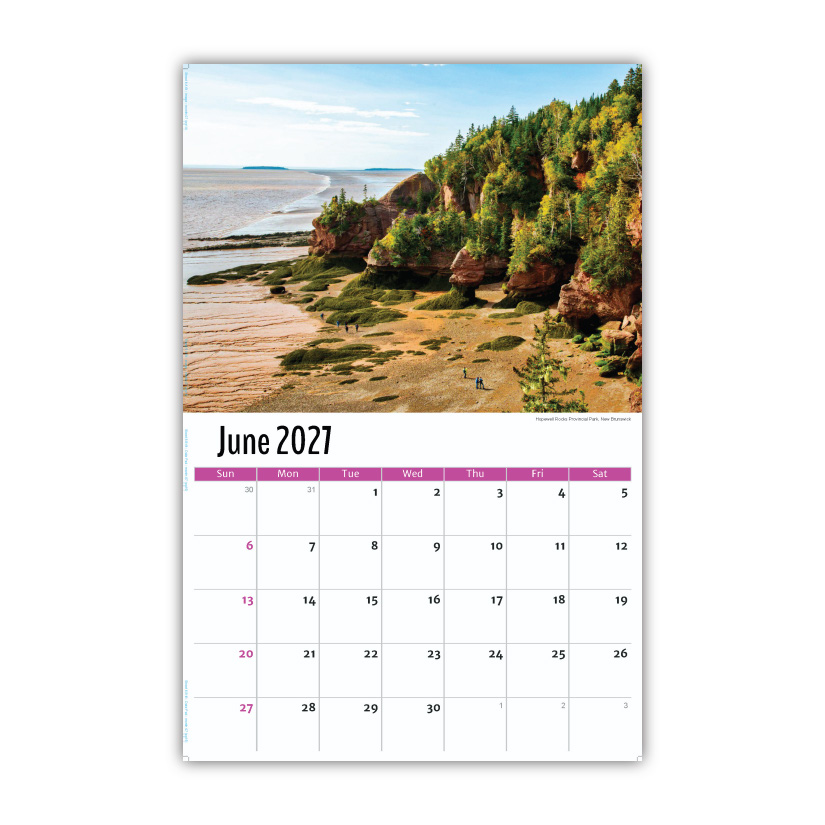 2027 Wall Calendar - Scenes of Atlantic Canada