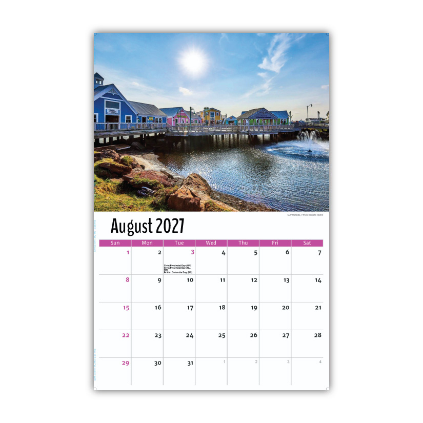 2027 Wall Calendar - Scenes of Atlantic Canada