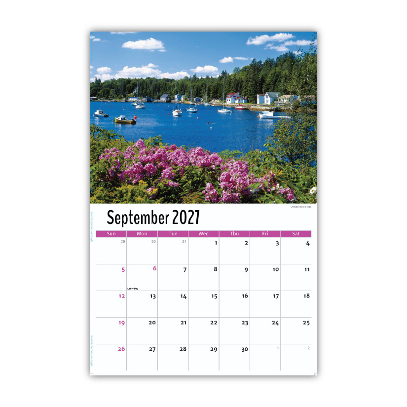 2027 Wall Calendar - Scenes of Atlantic Canada