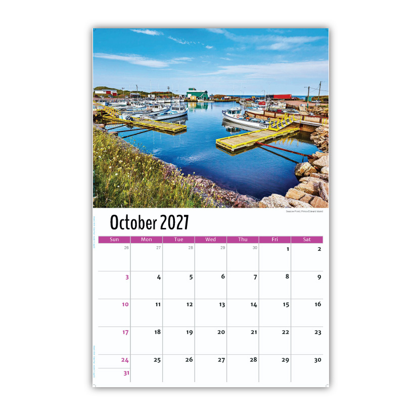 2027 Wall Calendar - Scenes of Atlantic Canada