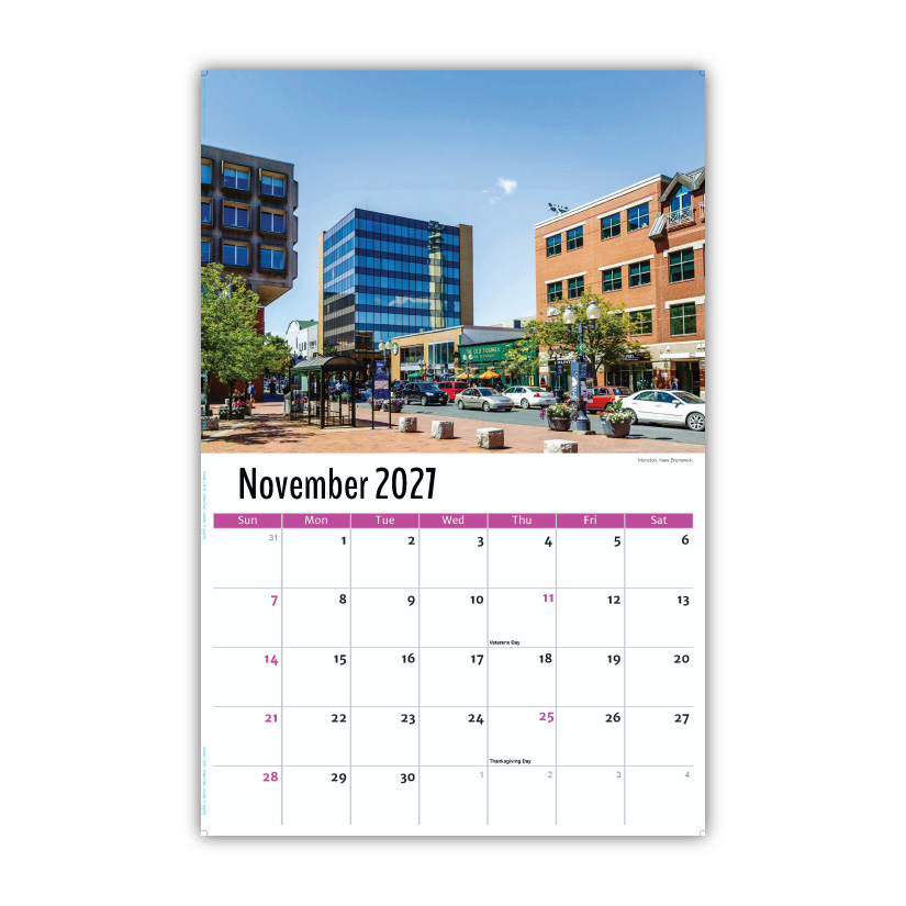 2027 Wall Calendar - Scenes of Atlantic Canada