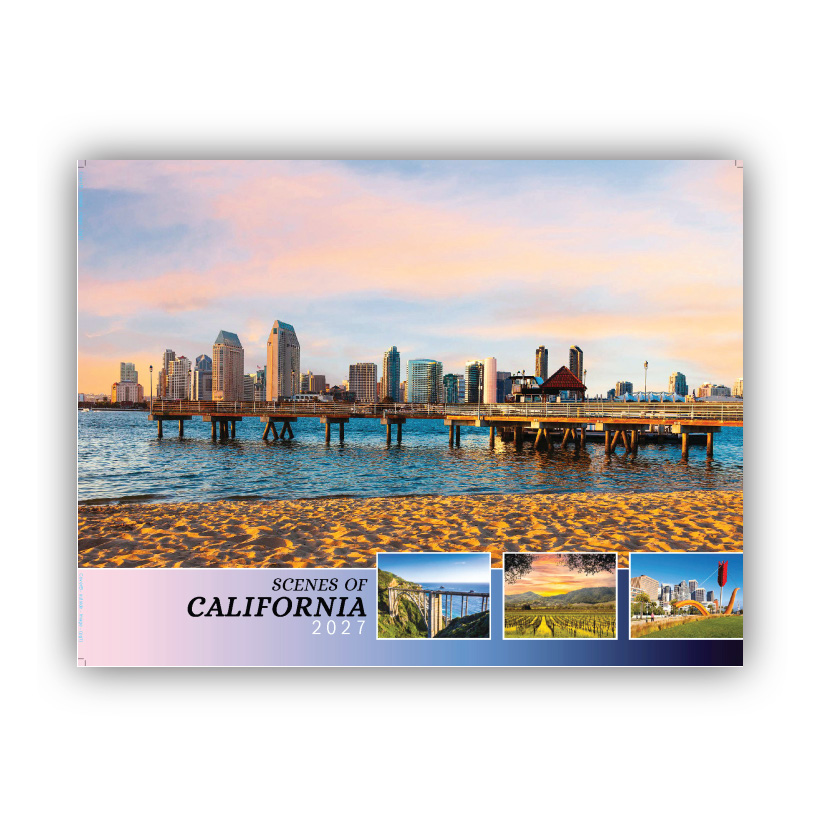 2027 Wall Calendar - Scenes of California