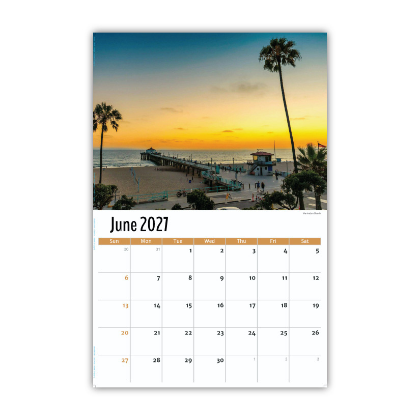2027 Wall Calendar - Scenes of California