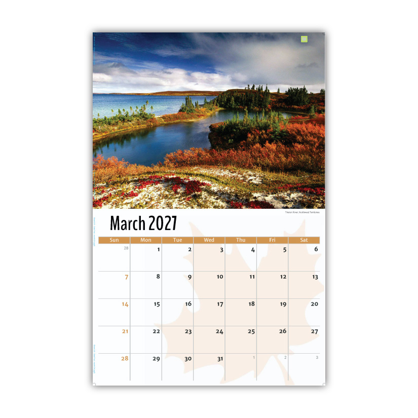 2027 Wall Calendar - Scenes of Canada