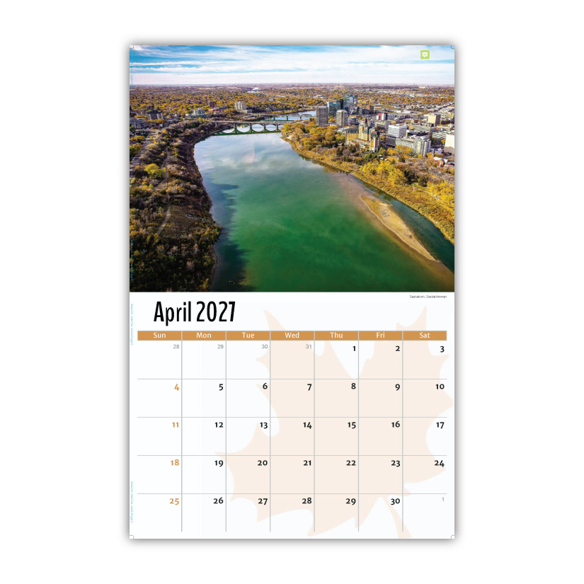 2027 Wall Calendar - Scenes of Canada
