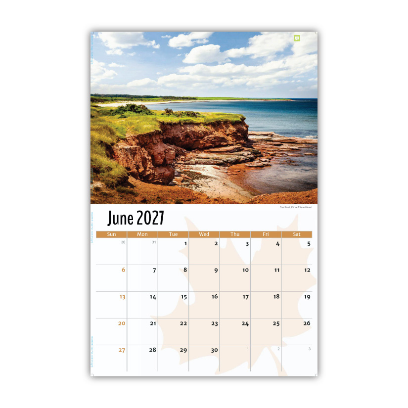 2027 Wall Calendar - Scenes of Canada
