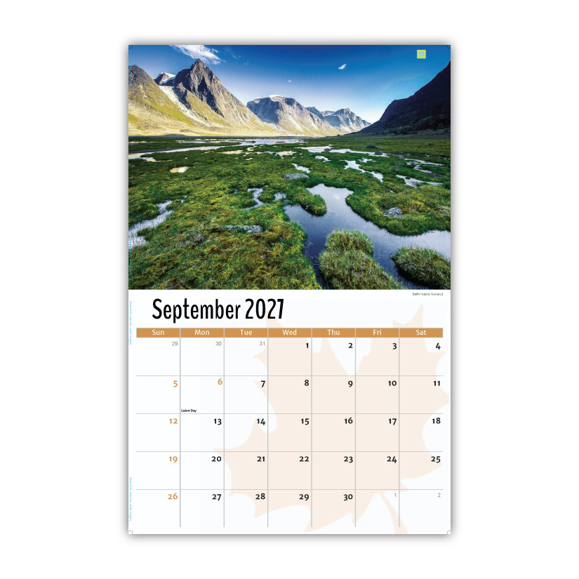 2027 Wall Calendar - Scenes of Canada