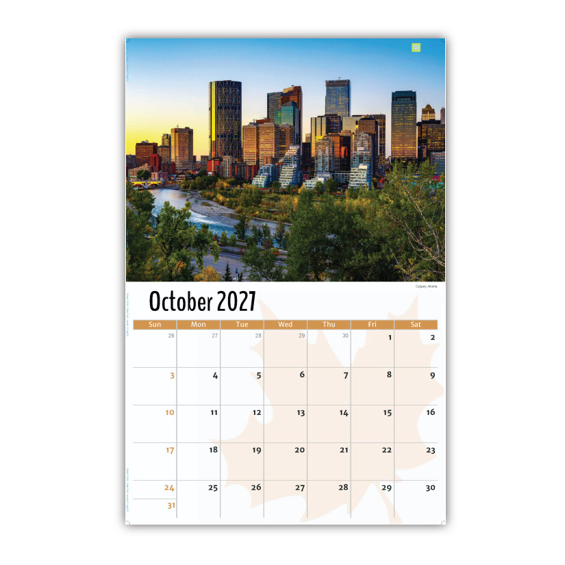 2027 Wall Calendar - Scenes of Canada