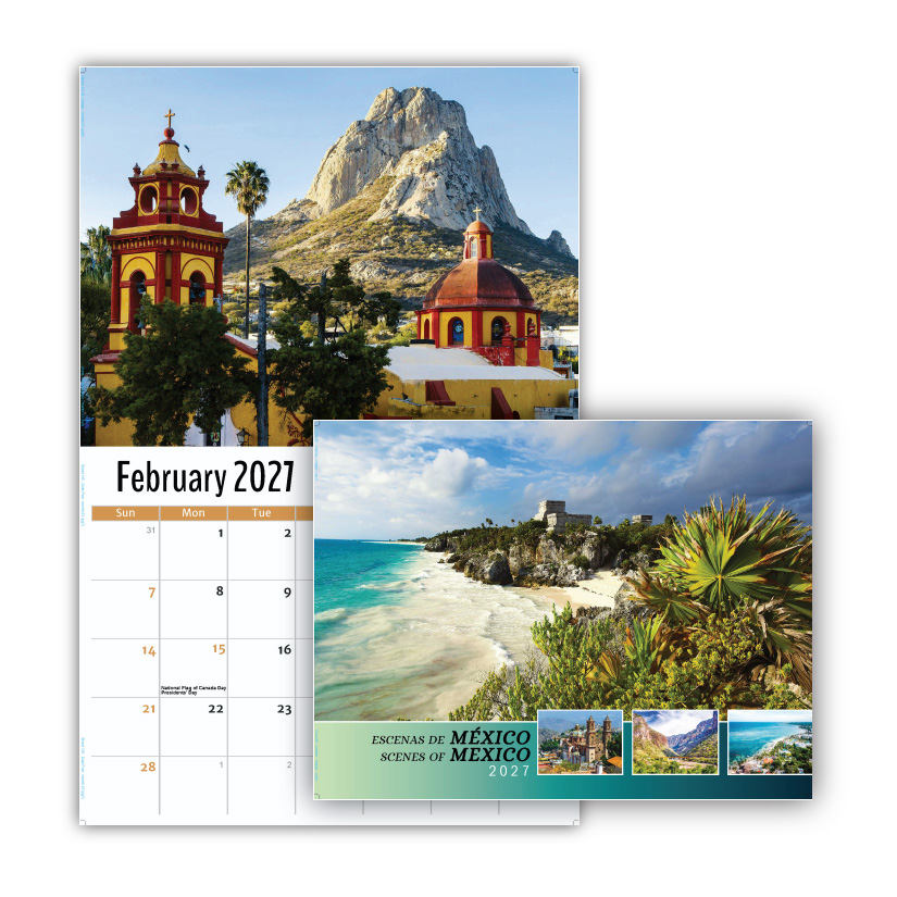 2027 Wall Calendar - Scenes of Mexico