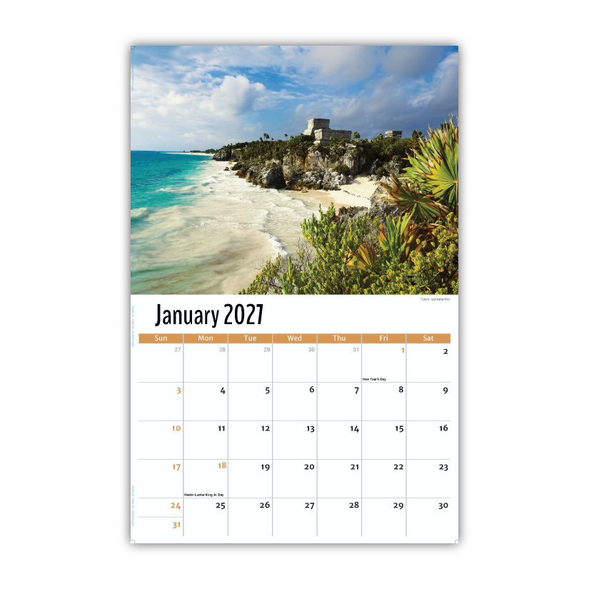 2027 Wall Calendar - Scenes of Mexico