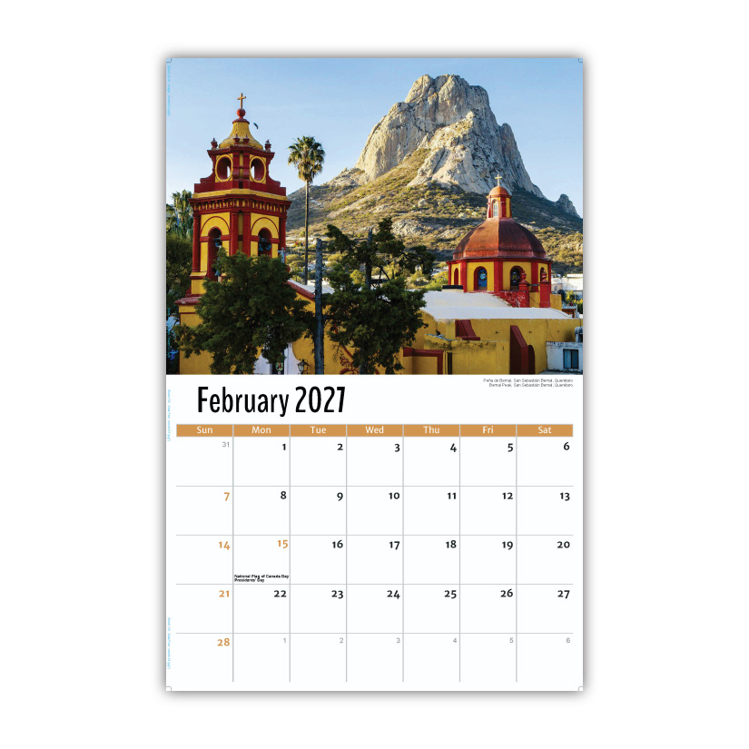 2027 Wall Calendar - Scenes of Mexico