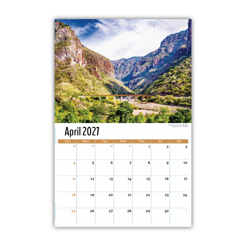 2027 Wall Calendar - Scenes of Mexico