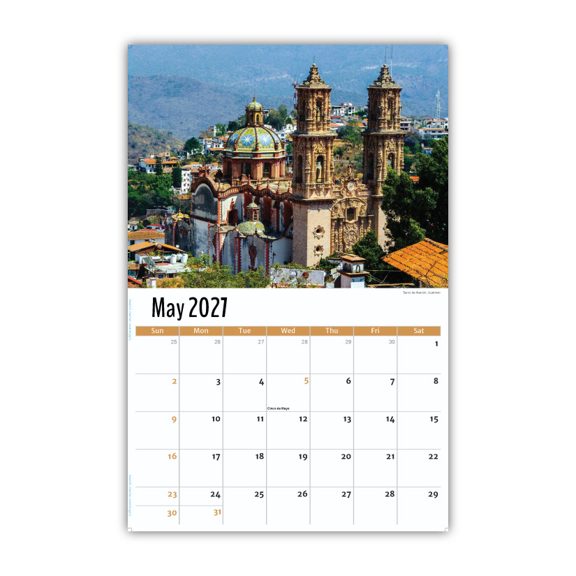 2027 Wall Calendar - Scenes of Mexico