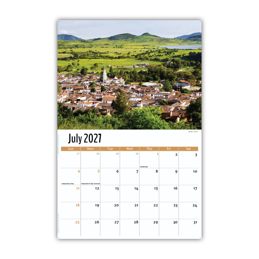 2027 Wall Calendar - Scenes of Mexico