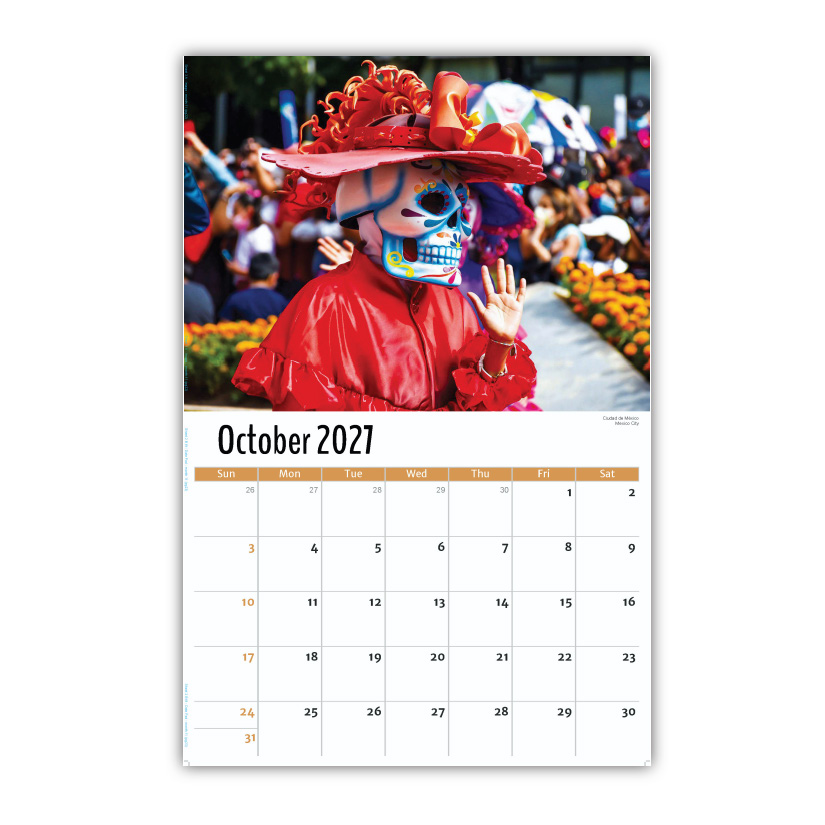 2027 Wall Calendar - Scenes of Mexico