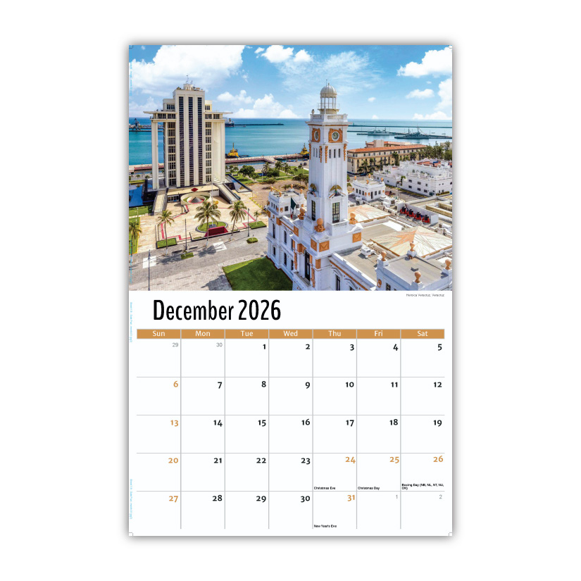 2027 Wall Calendar - Scenes of Mexico