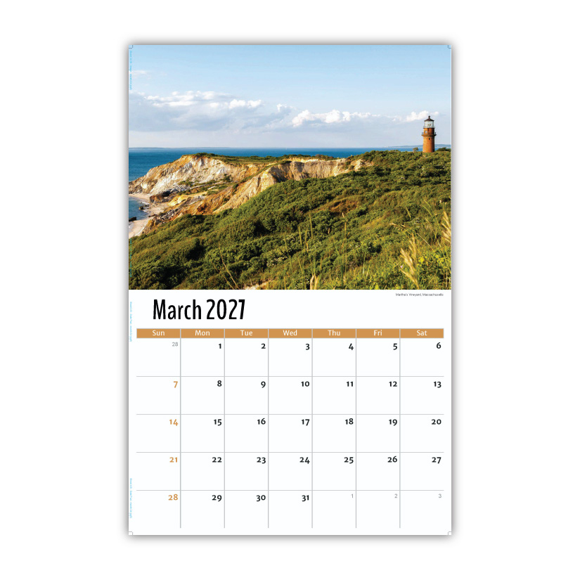 2027 Wall Calendar - Scenes of New England