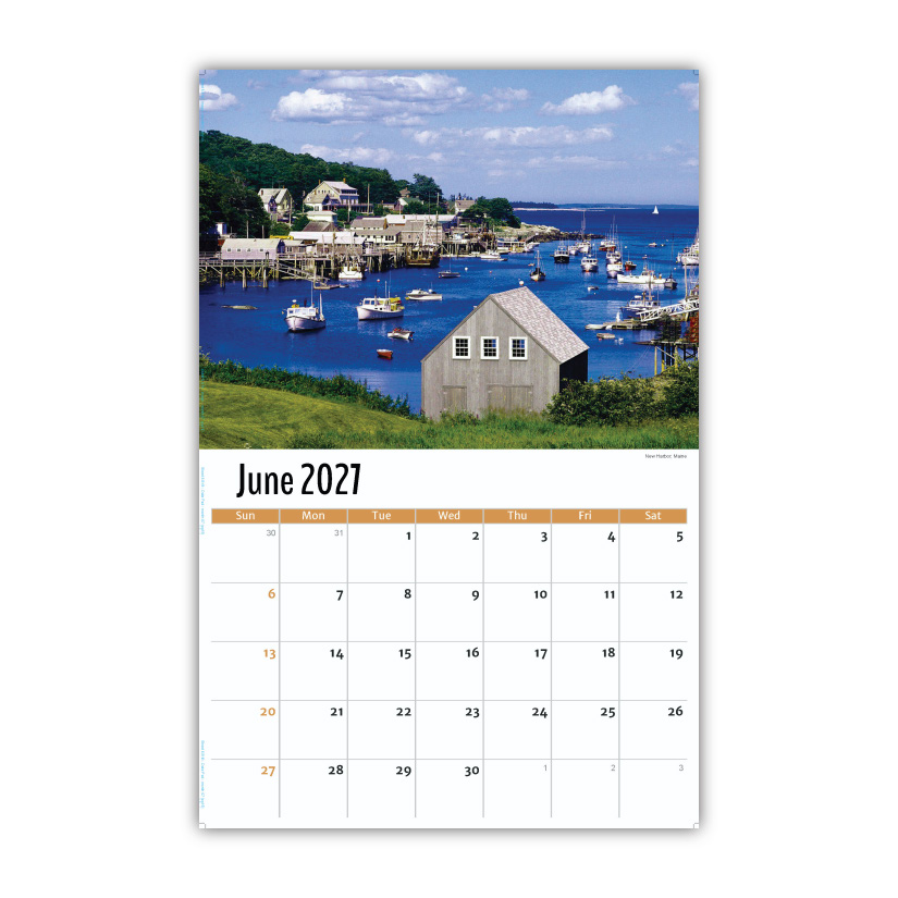 2027 Wall Calendar - Scenes of New England