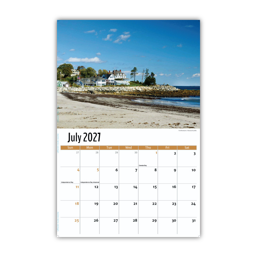 2027 Wall Calendar - Scenes of New England